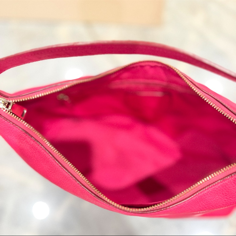 Coach Celeste Pink Pebble Leather Shoulder Bag - Picture 7 of 8